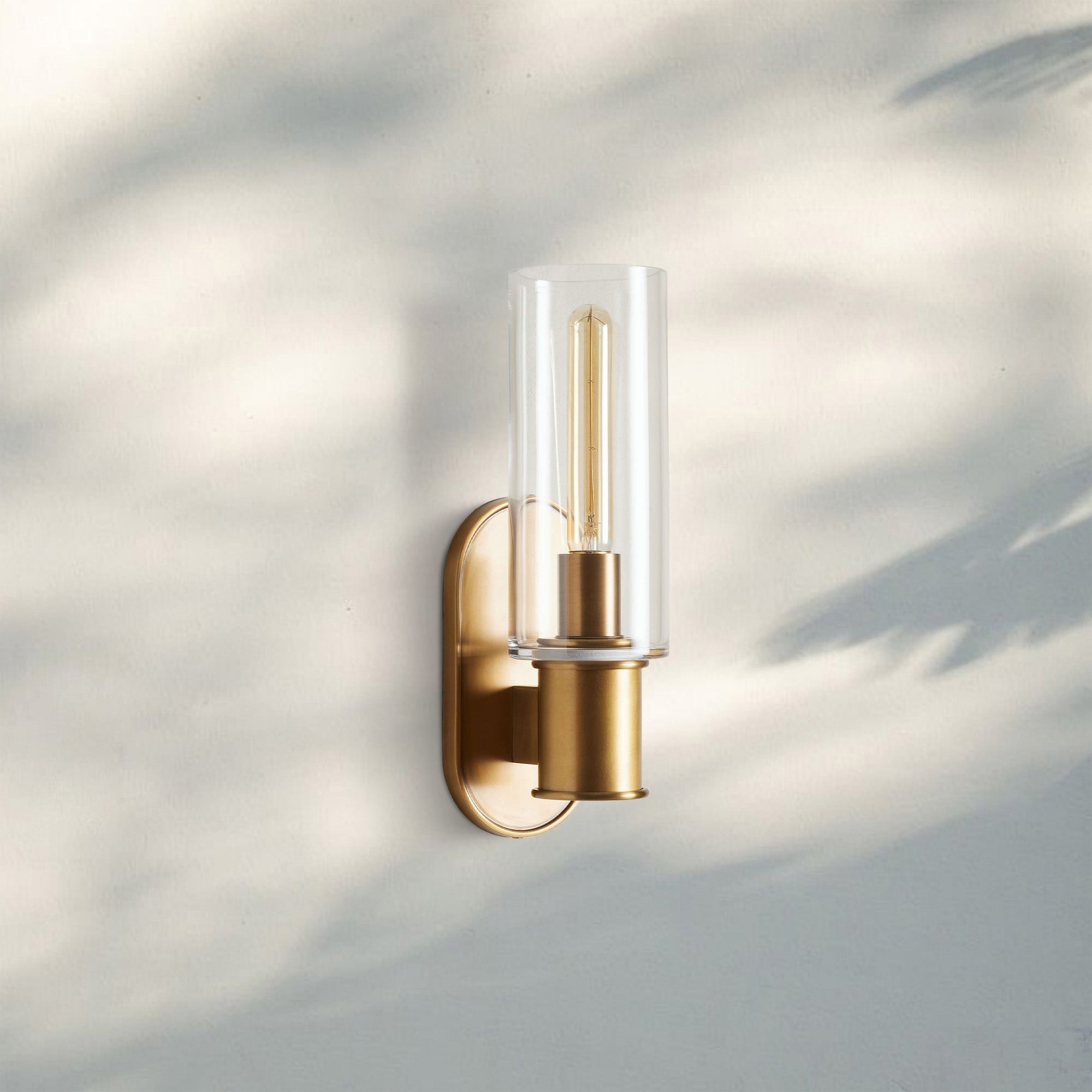 Harline Clear Glass Wall Sconce-Briglighting