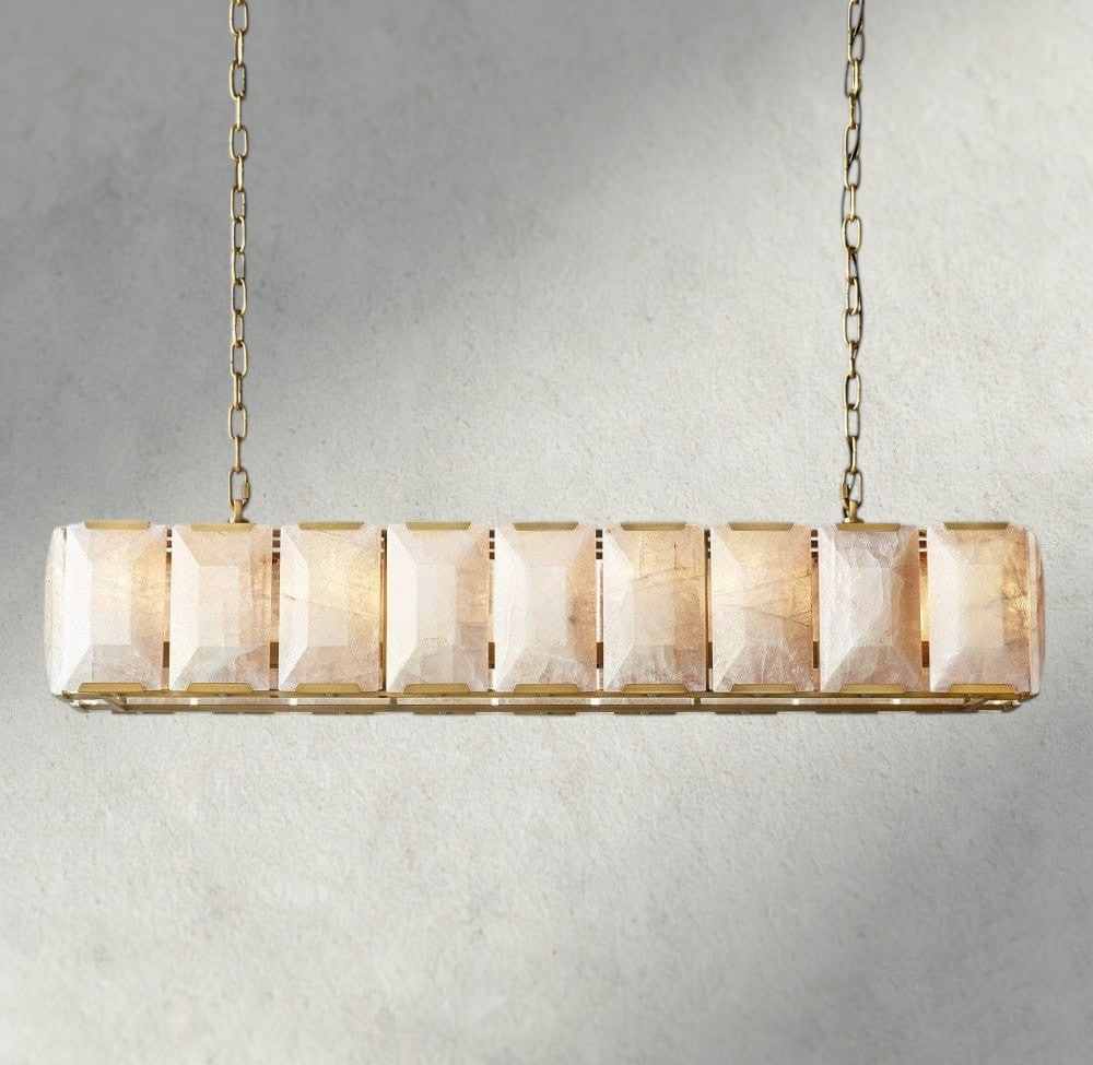 Harlow Calcite Rectangular Chandelier 42", 54", 62", 74"-chandelier-Briglighting