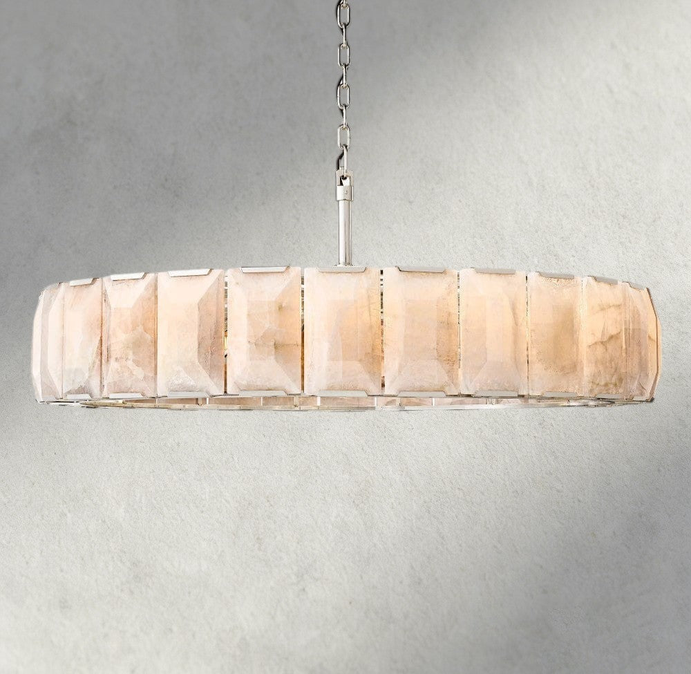 Harlow Calcite Round Chandelier 19", 31", 43", 60"-chandelier-Briglighting