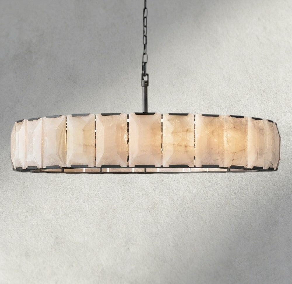Harlow Calcite Round Chandelier 19", 31", 43", 60"-chandelier-Briglighting