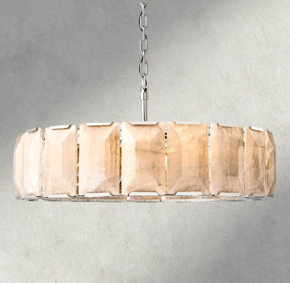 Harlow Calcite Round Chandelier 19", 31", 43", 60"-chandelier-Briglighting
