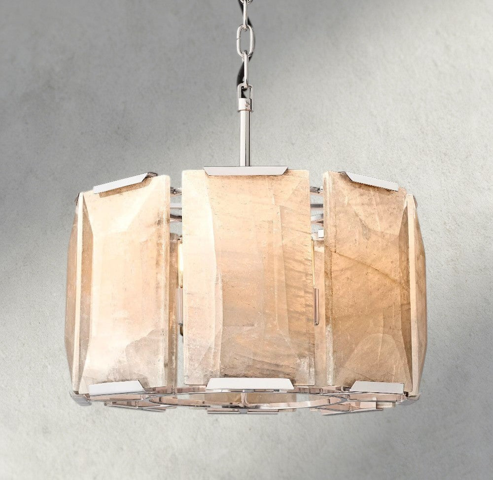 Harlow Calcite Round Chandelier 19", 31", 43", 60"-chandelier-Briglighting