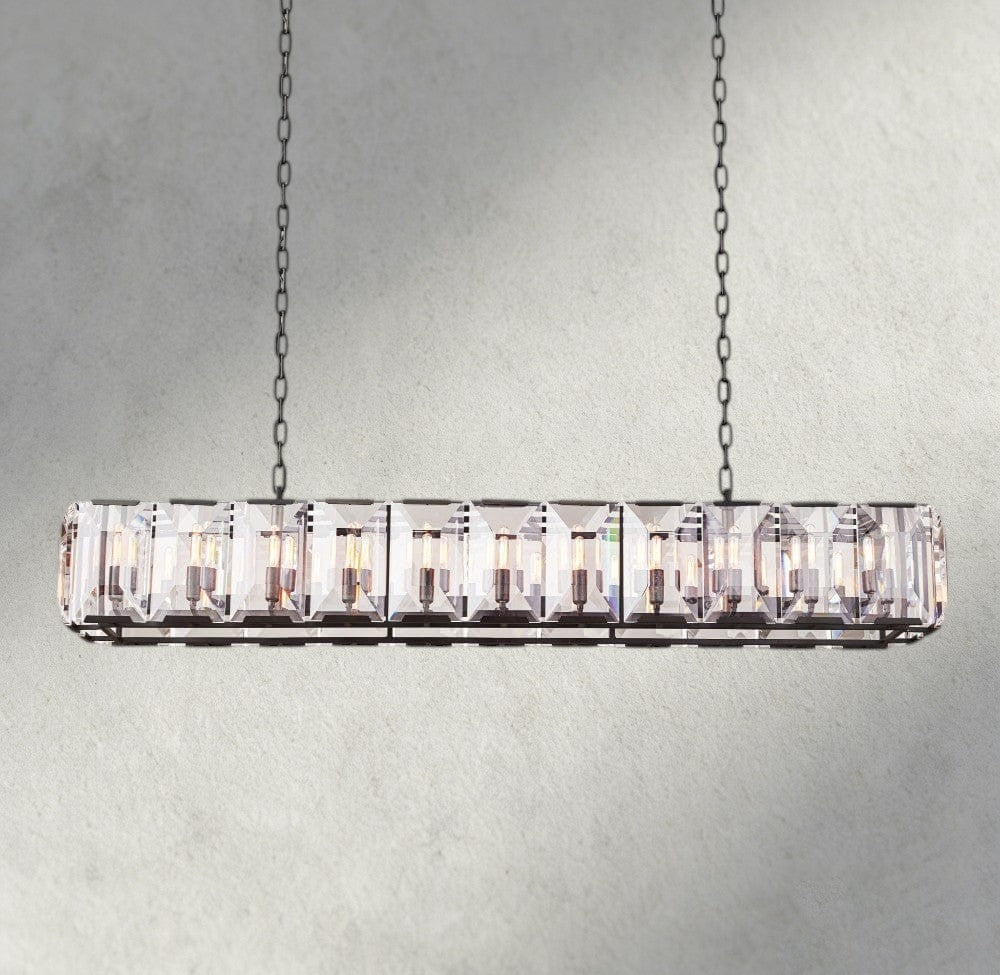 Harlow Crystal Rectangular Chandelier 42", 54", 62", 74"-chandelier-Briglighting