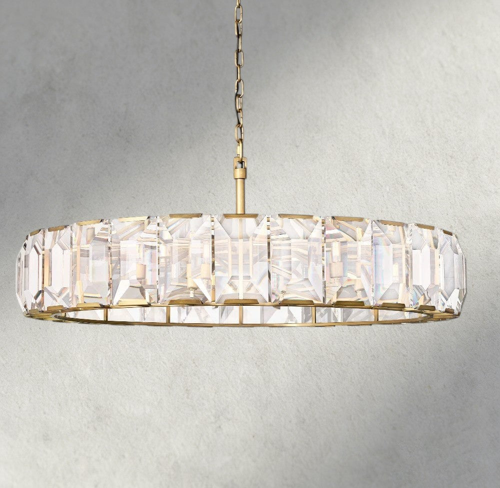 Harlow Crystal Round Chandelier 19", 31", 43", 60"-chandelier-Briglighting