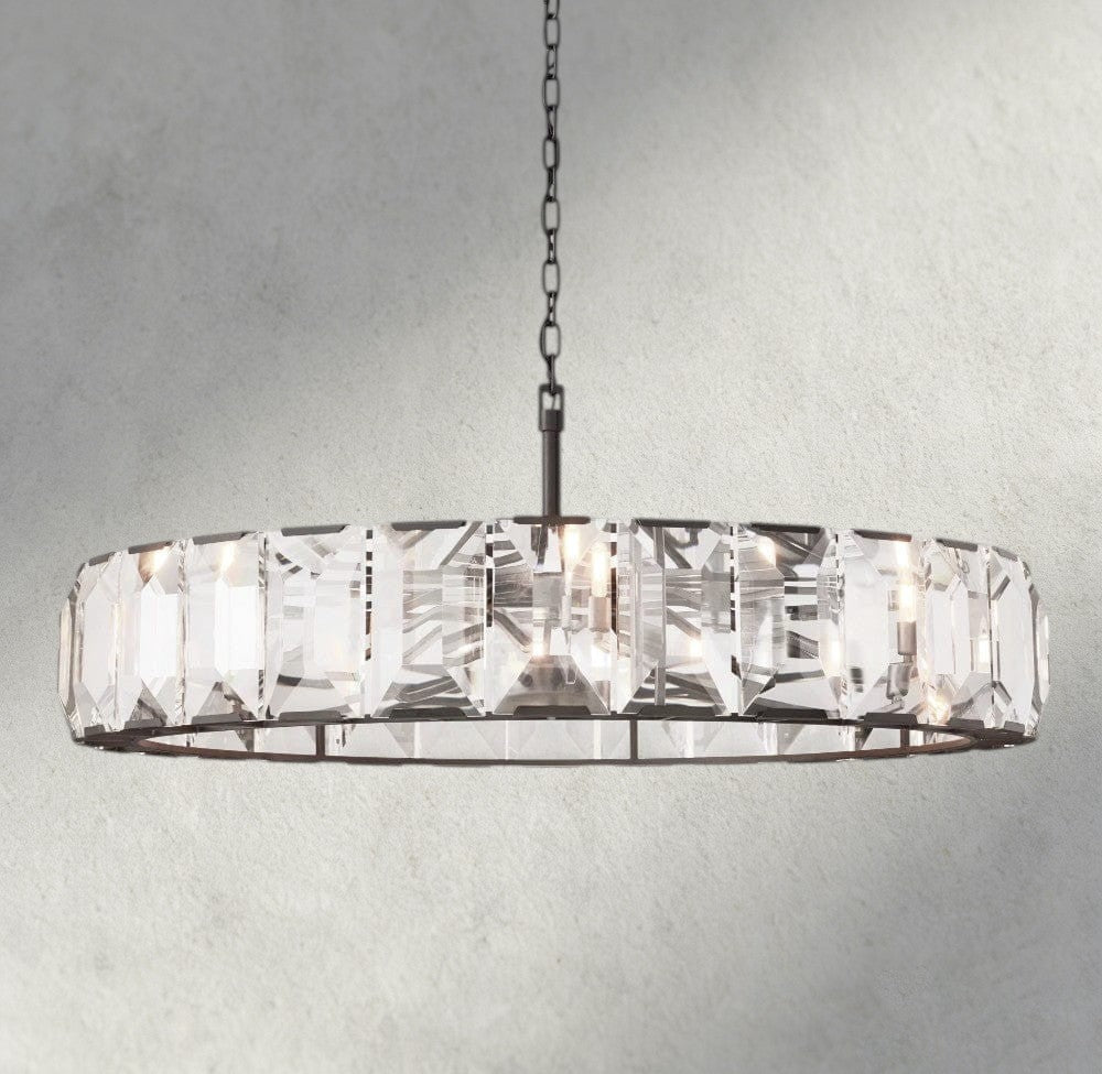 Harlow Crystal Round Chandelier 19", 31", 43", 60"-chandelier-Briglighting