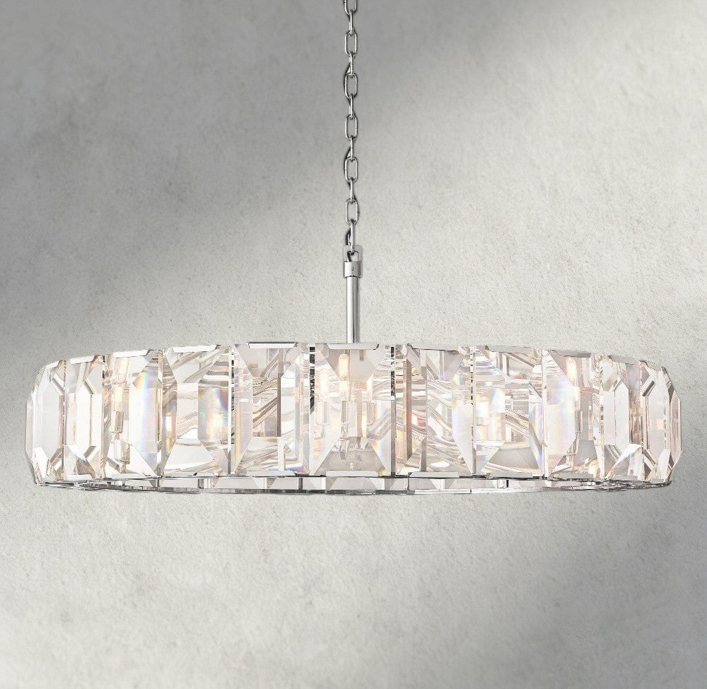 Harlow Crystal Round Chandelier 19", 31", 43", 60"-chandelier-Briglighting