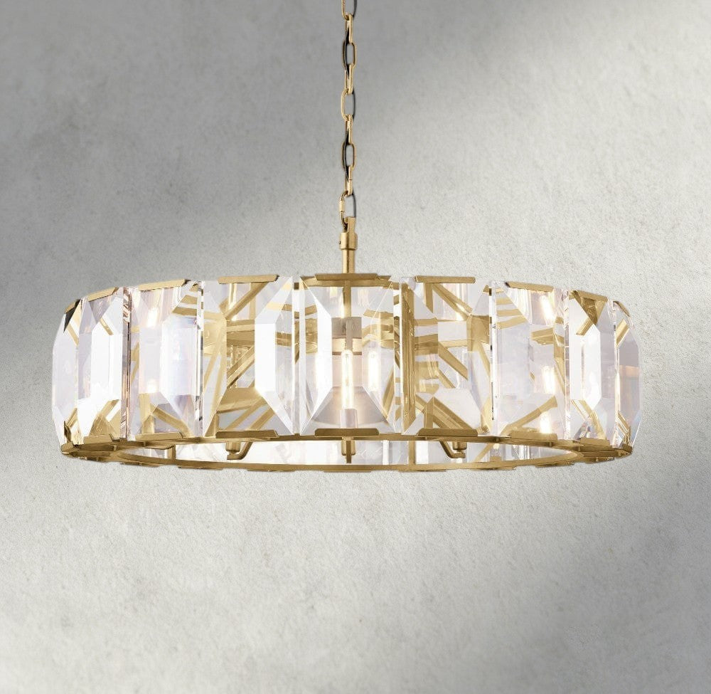 Harlow Crystal Round Chandelier 19", 31", 43", 60"-chandelier-Briglighting