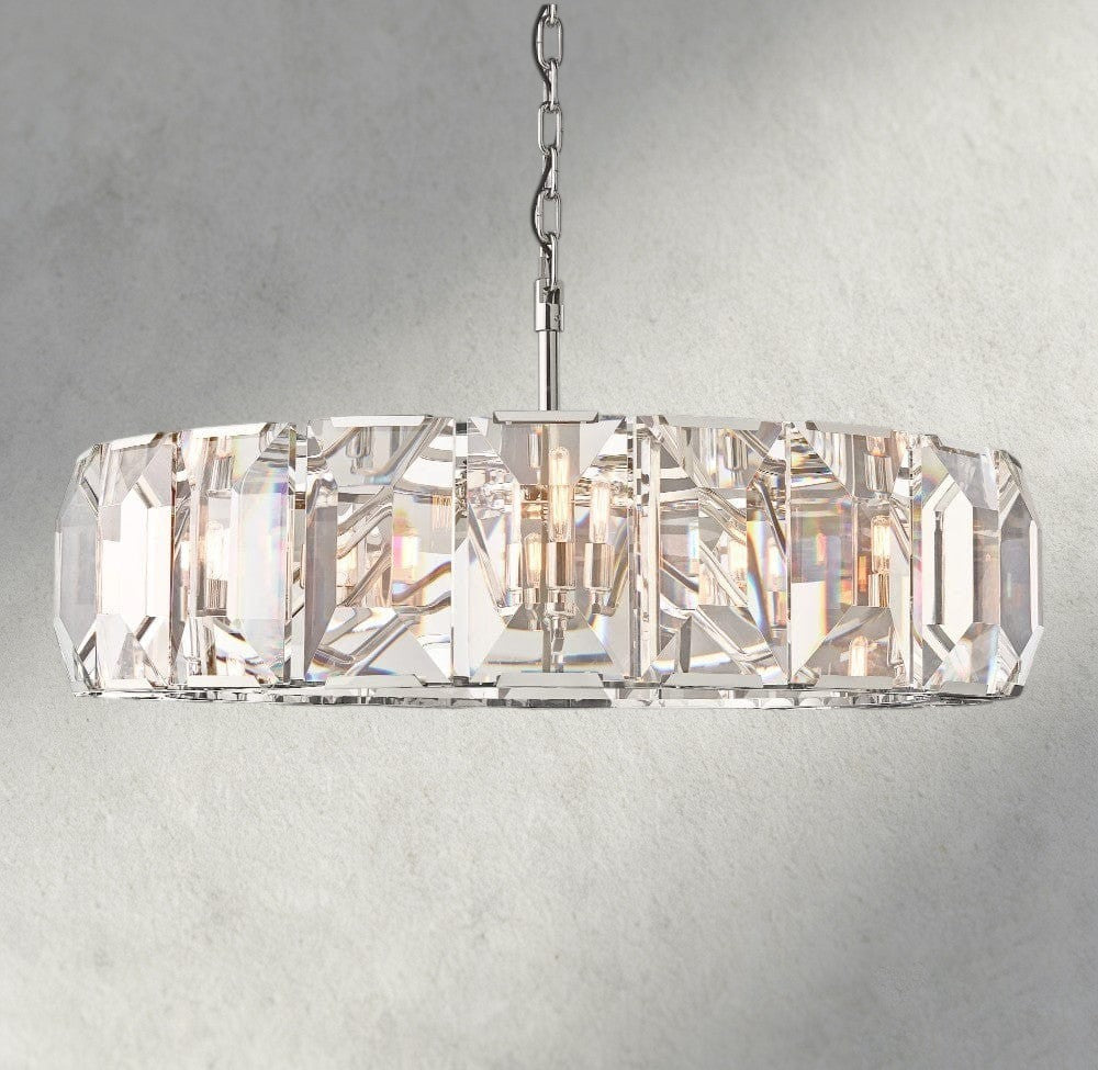 Harlow Crystal Round Chandelier 19", 31", 43", 60"-chandelier-Briglighting