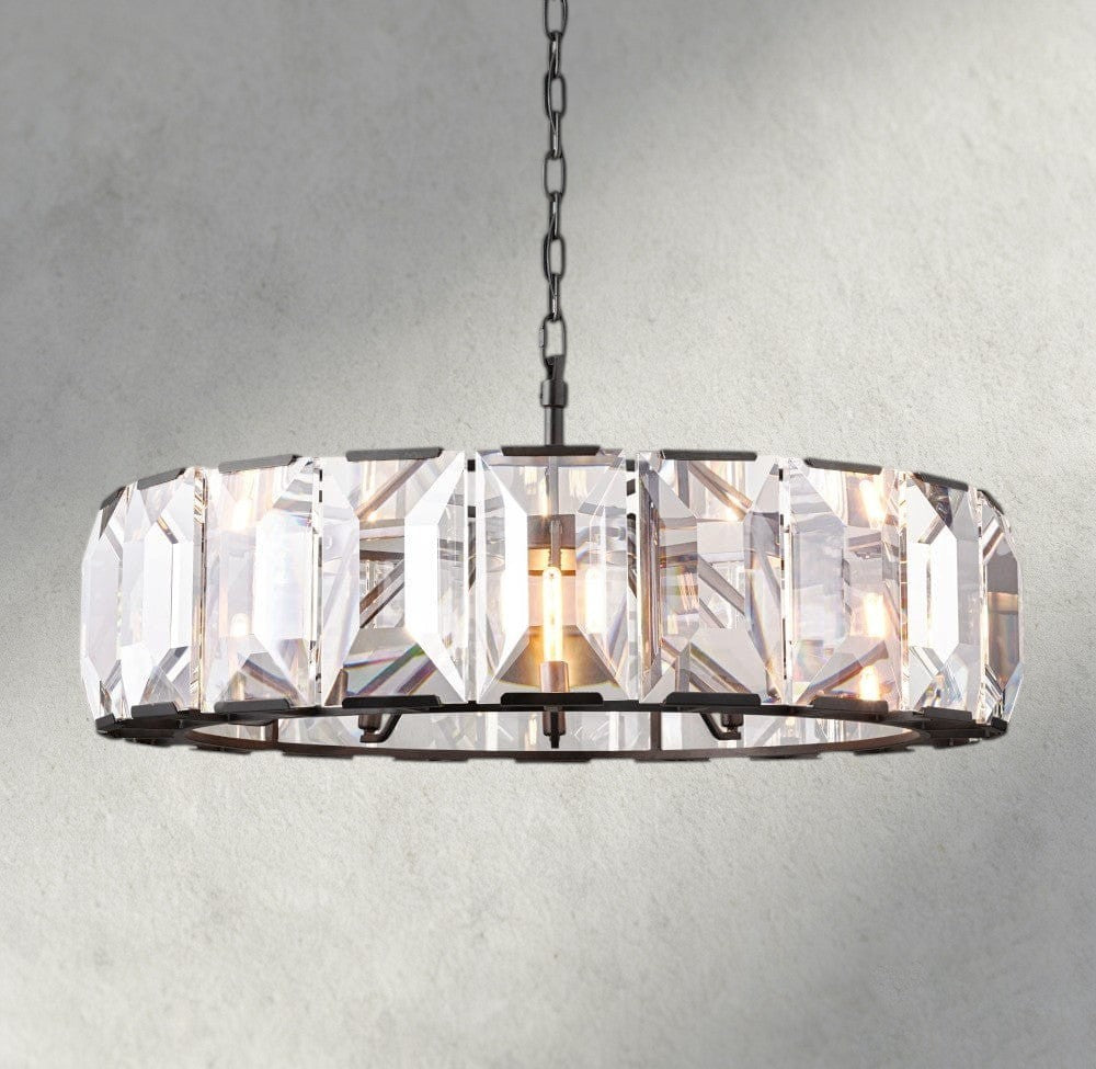Harlow Crystal Round Chandelier 19", 31", 43", 60"-chandelier-Briglighting
