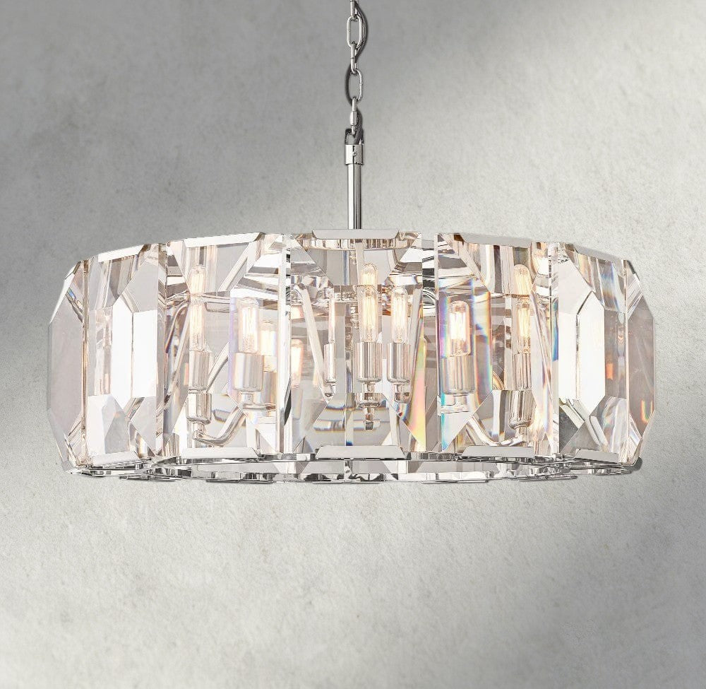 Harlow Crystal Round Chandelier 19", 31", 43", 60"-chandelier-Briglighting