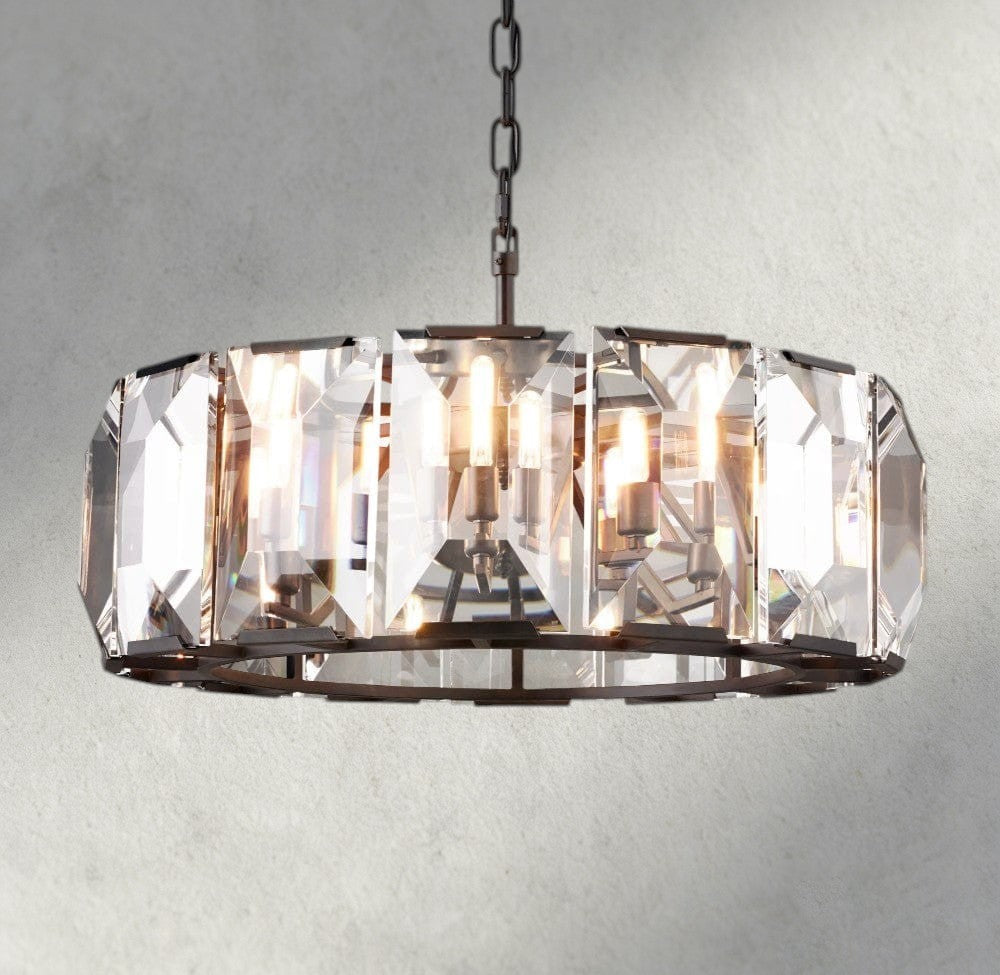 Harlow Crystal Round Chandelier 19", 31", 43", 60"-chandelier-Briglighting