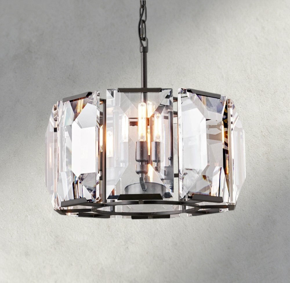 Harlow Crystal Round Chandelier 19", 31", 43", 60"-chandelier-Briglighting