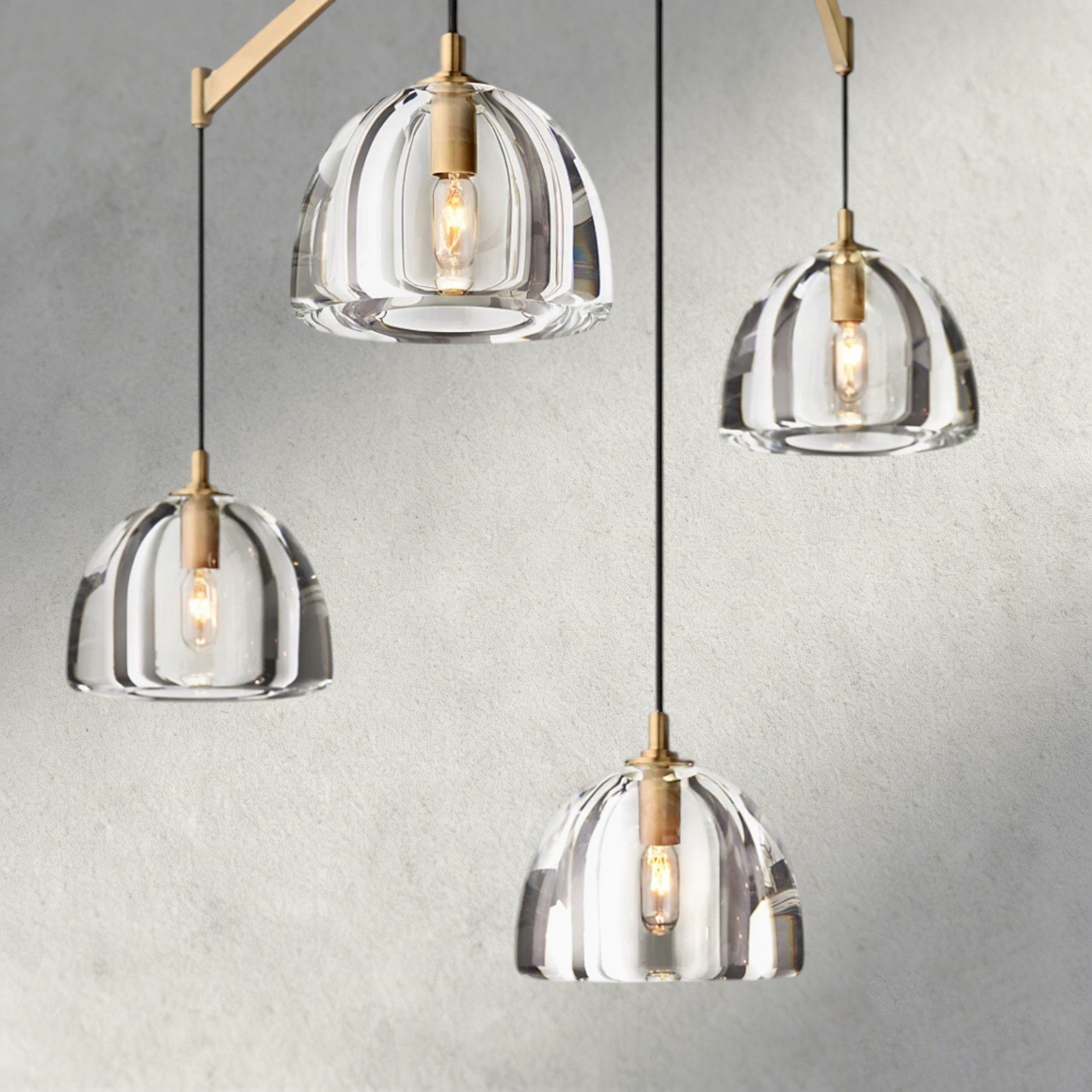 Hemisphere Linear Chandelier 54", 72"-chandelier-Briglighting