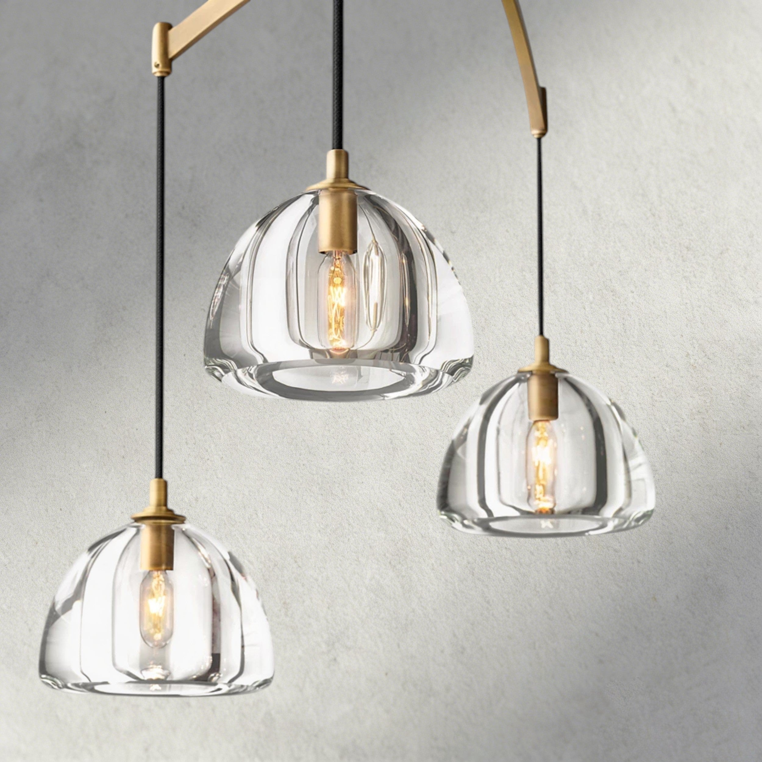 Hemisphere Linear Chandelier 54", 72"-chandelier-Briglighting