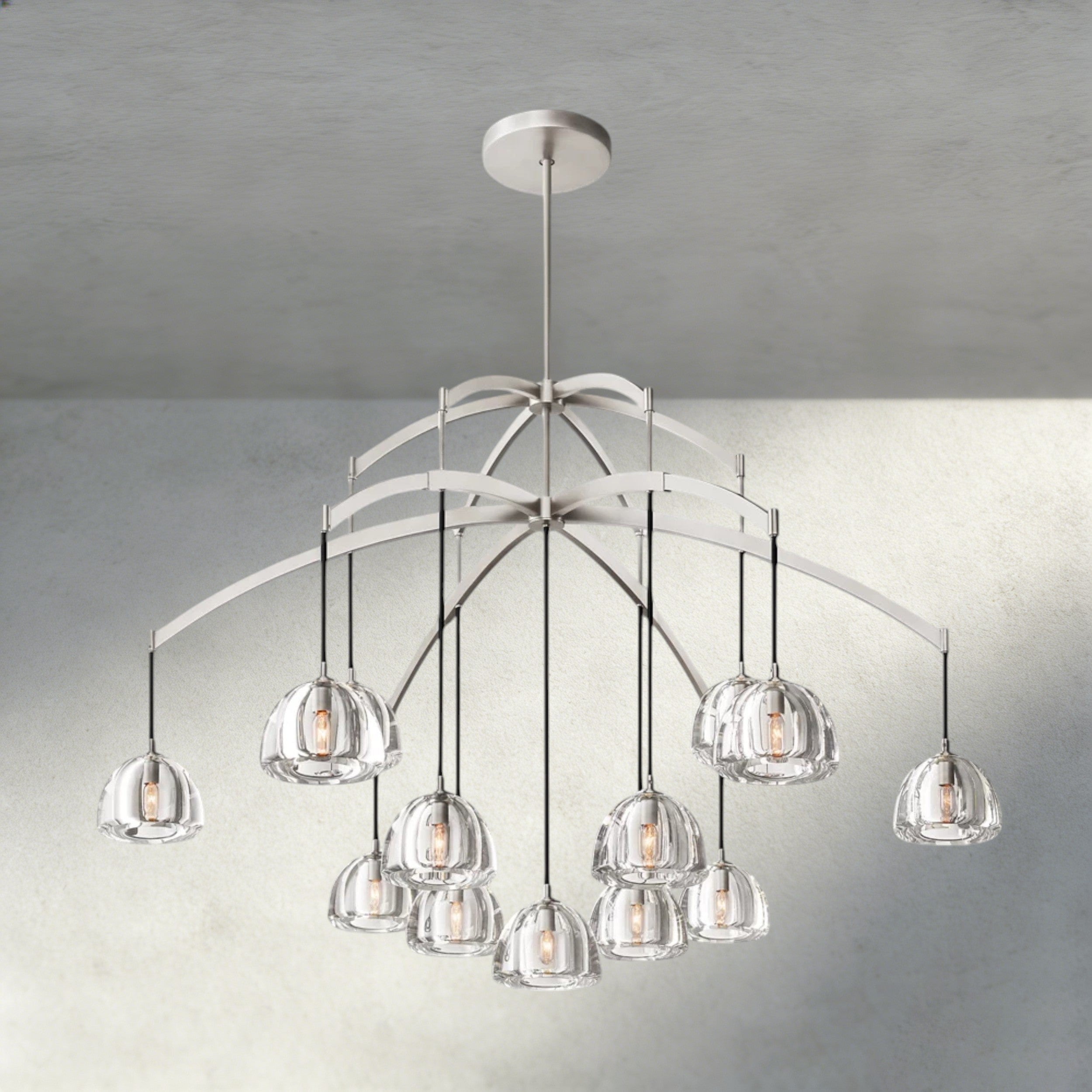 Hemisphere Round Chandelier 36", 48", 60"-chandelier-Briglighting