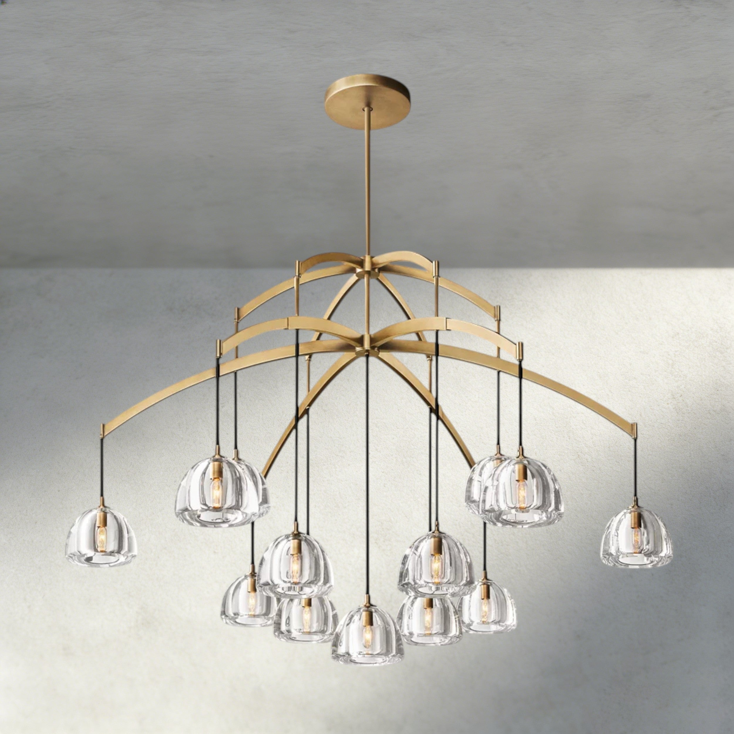 Hemisphere Round Chandelier 36", 48", 60"-chandelier-Briglighting