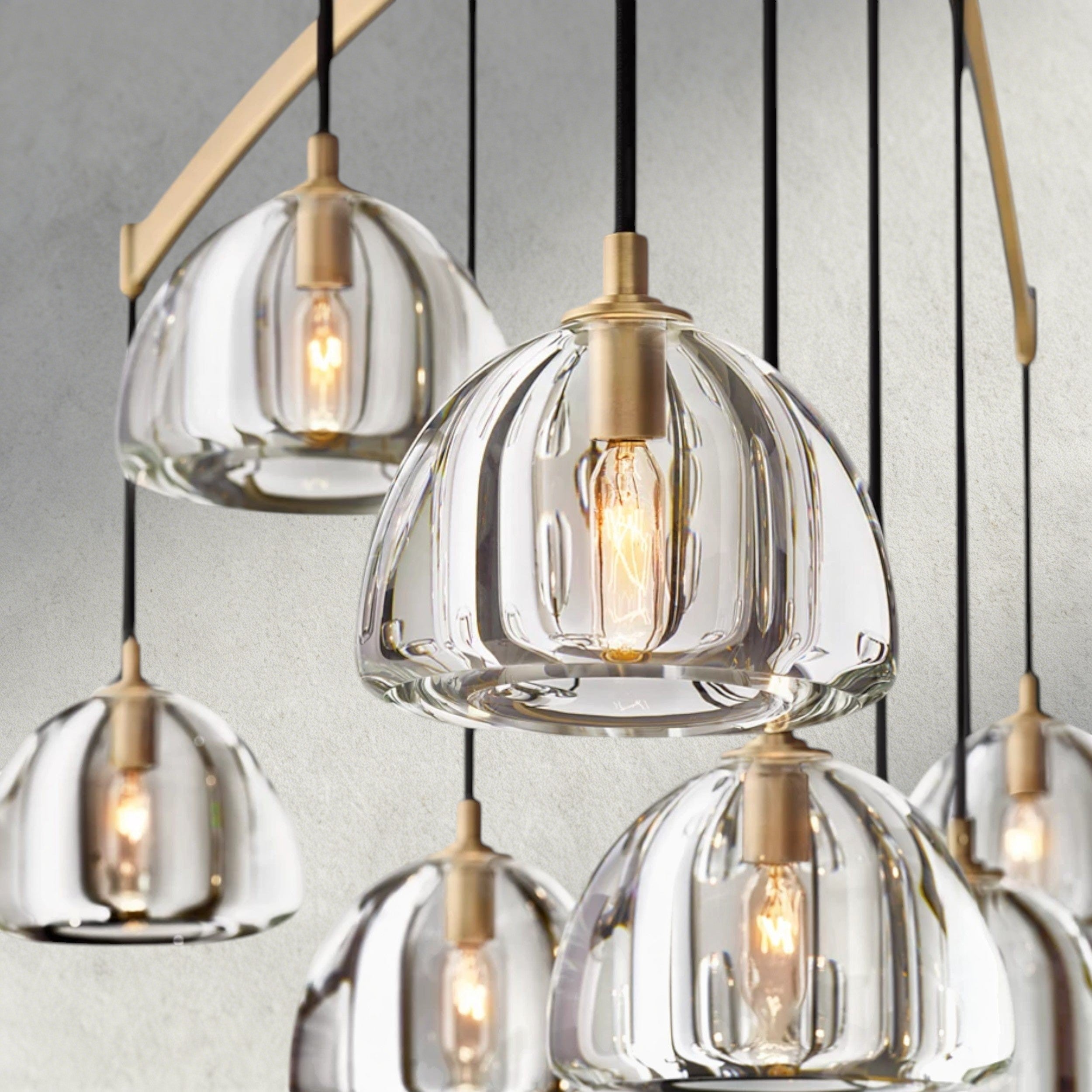 Hemisphere Round Chandelier 36", 48", 60"-chandelier-Briglighting