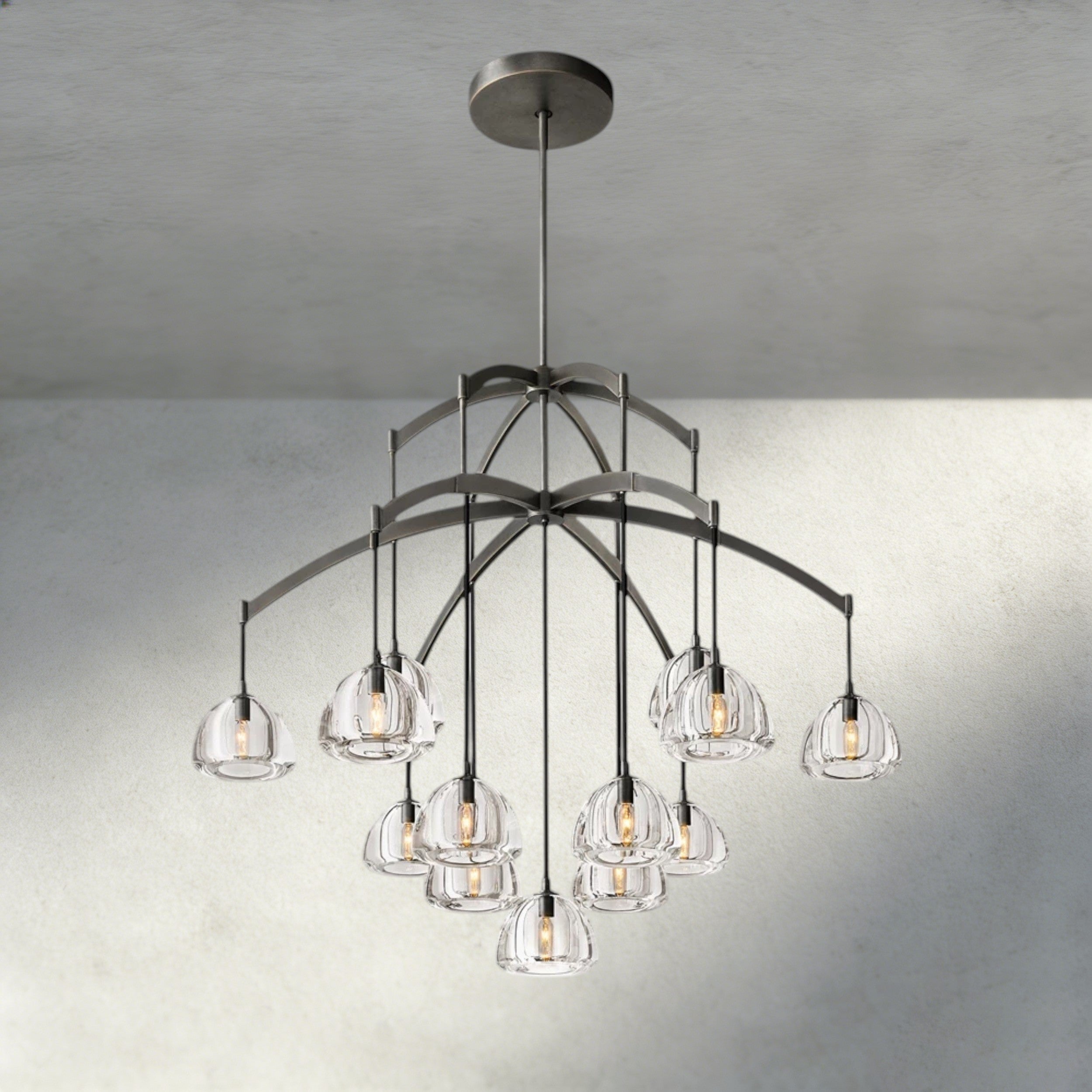 Hemisphere Round Chandelier 36", 48", 60"-chandelier-Briglighting