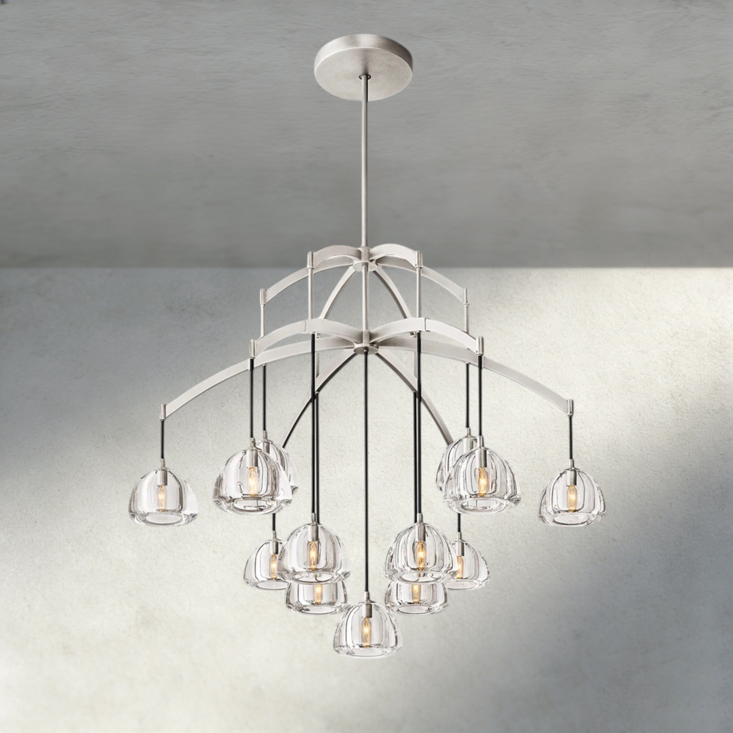 Hemisphere Round Chandelier 36", 48", 60"-chandelier-Briglighting