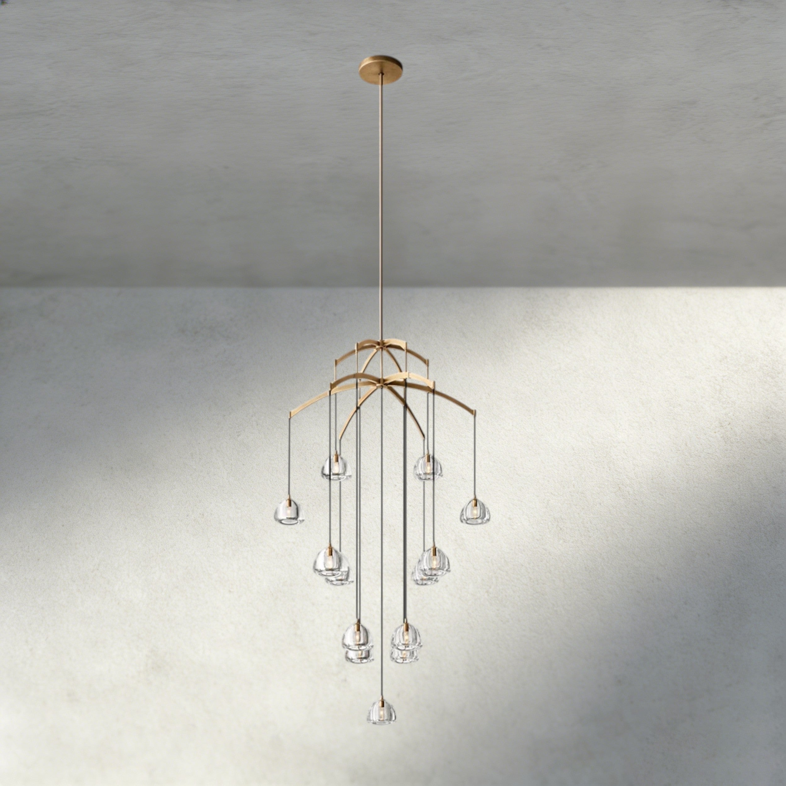 Hemisphere Round Chandelier 36", 48", 60"-chandelier-Briglighting