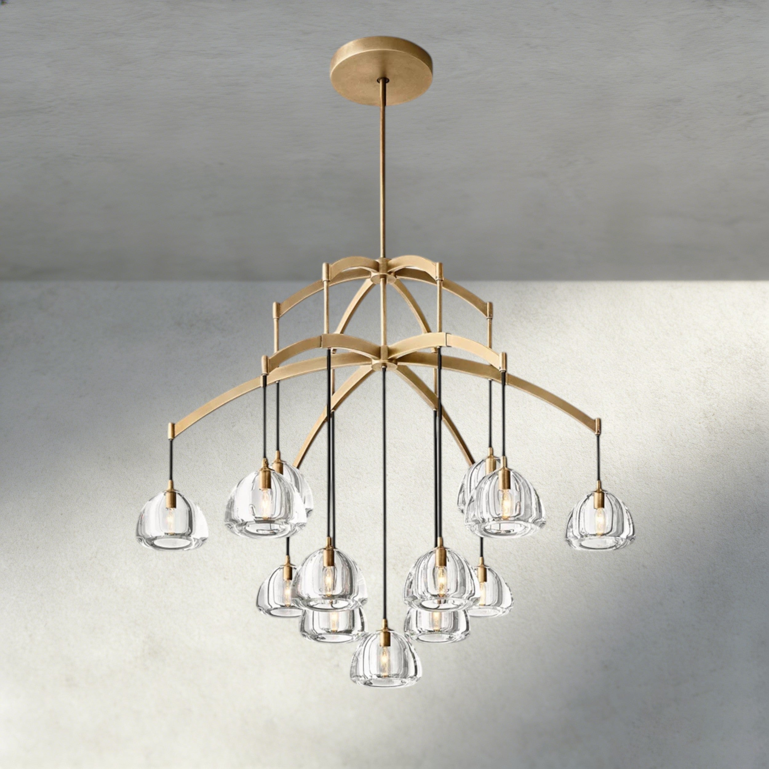 Hemisphere Round Chandelier 36", 48", 60"-chandelier-Briglighting