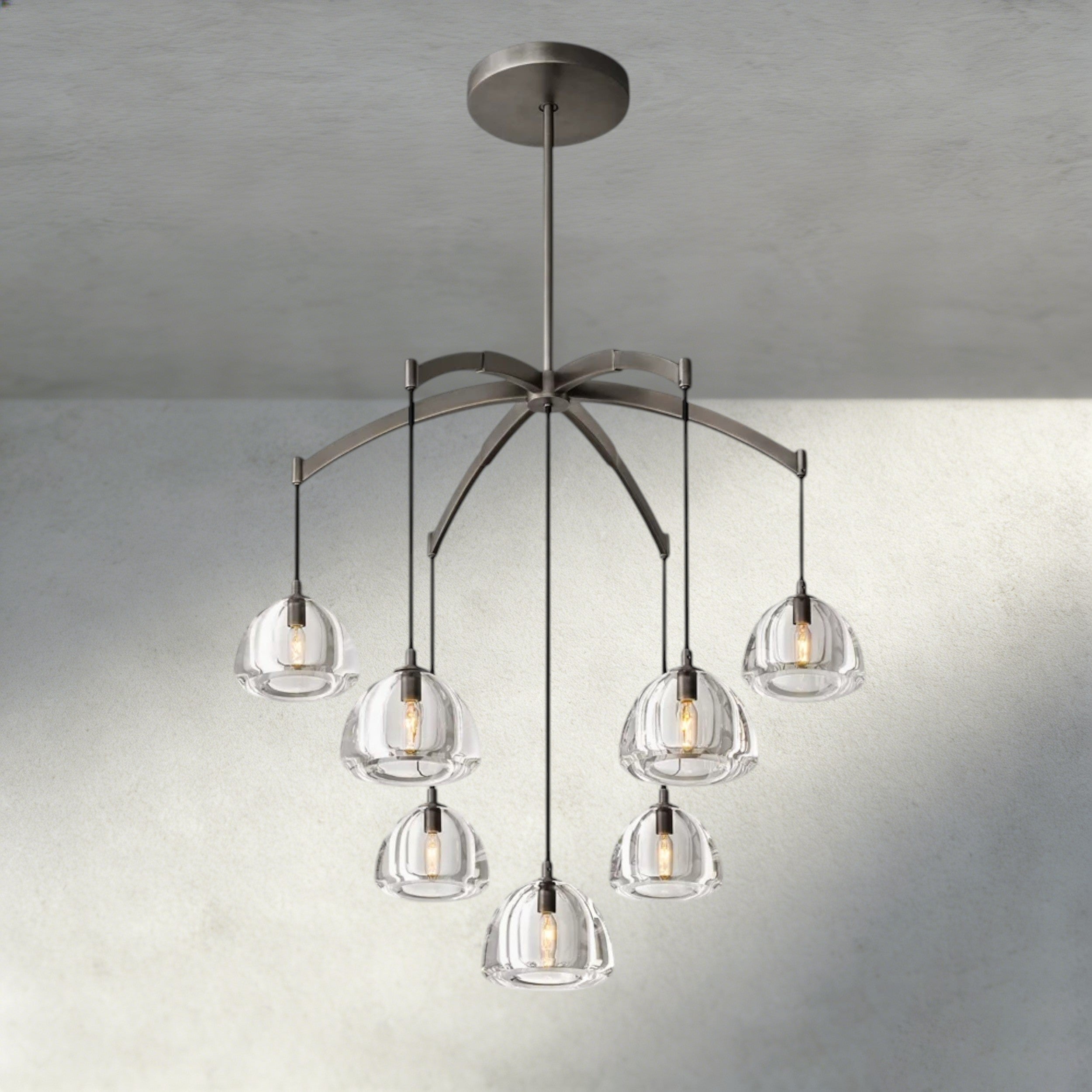 Hemisphere Round Chandelier 36", 48", 60"-chandelier-Briglighting