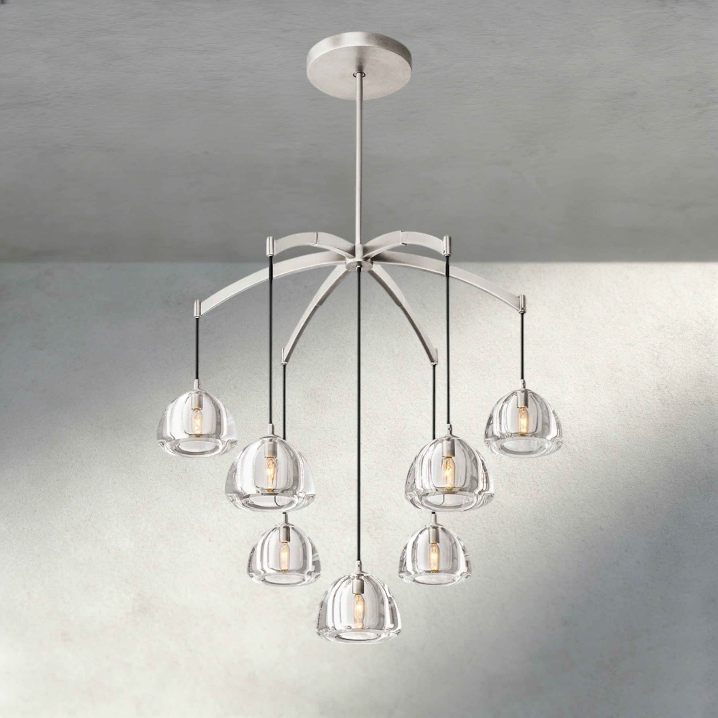 Hemisphere Round Chandelier 36", 48", 60"-chandelier-Briglighting