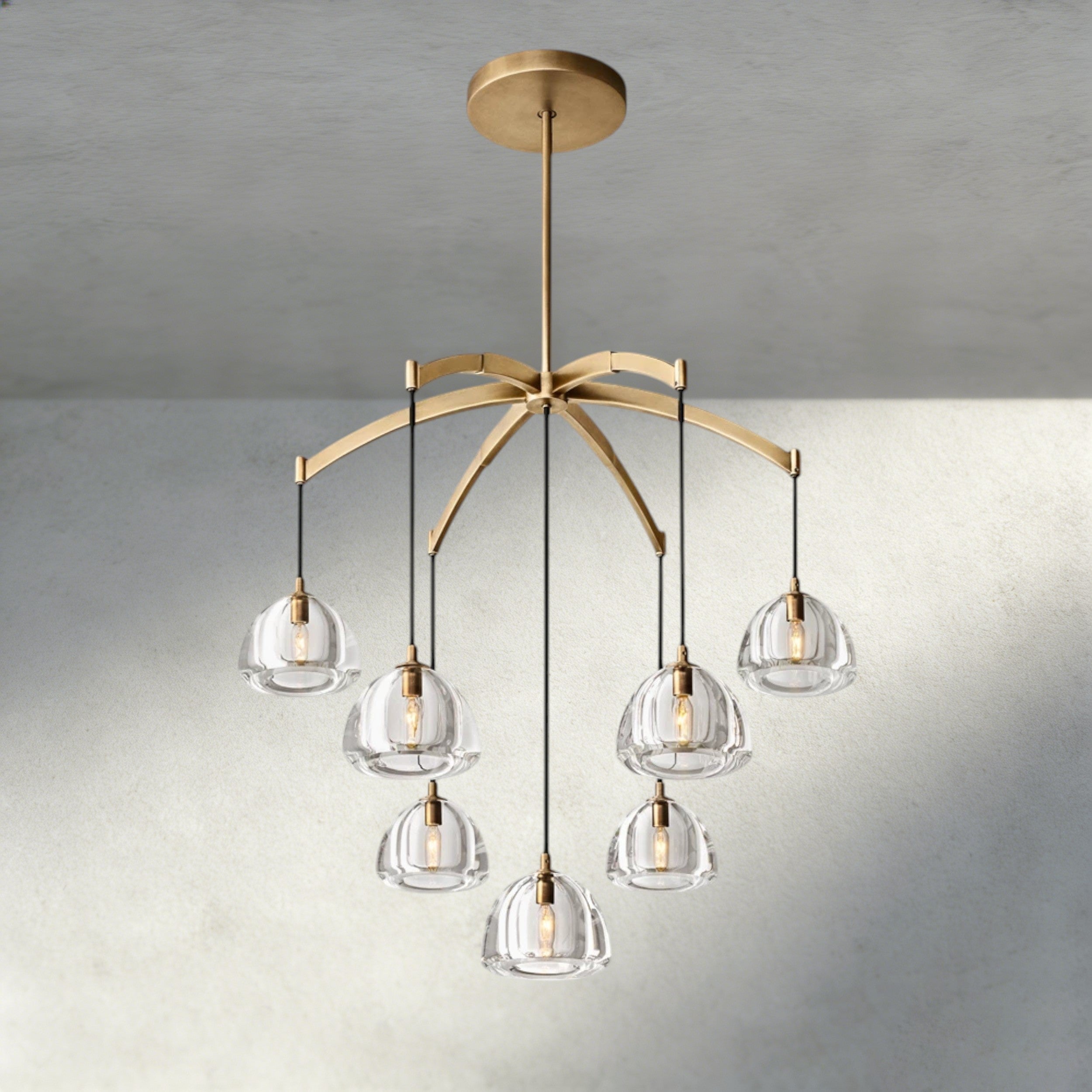 Hemisphere Round Chandelier 36", 48", 60"-chandelier-Briglighting
