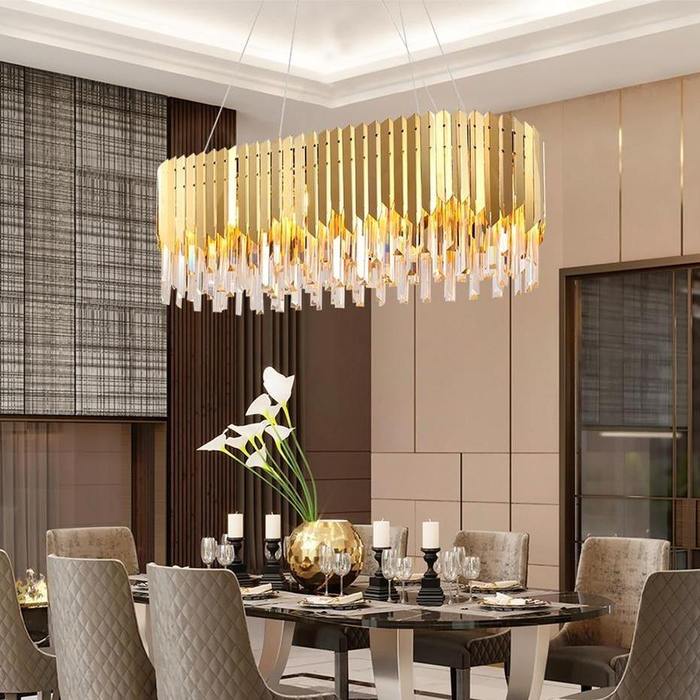 Premium April Crystal Dining Room Chandelier-Chandelier-Briglighting