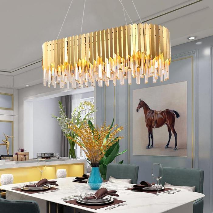 Premium April Crystal Dining Room Chandelier-Chandelier-Briglighting