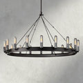 Camino Round Outdoor Chandelier 39“D 51"D