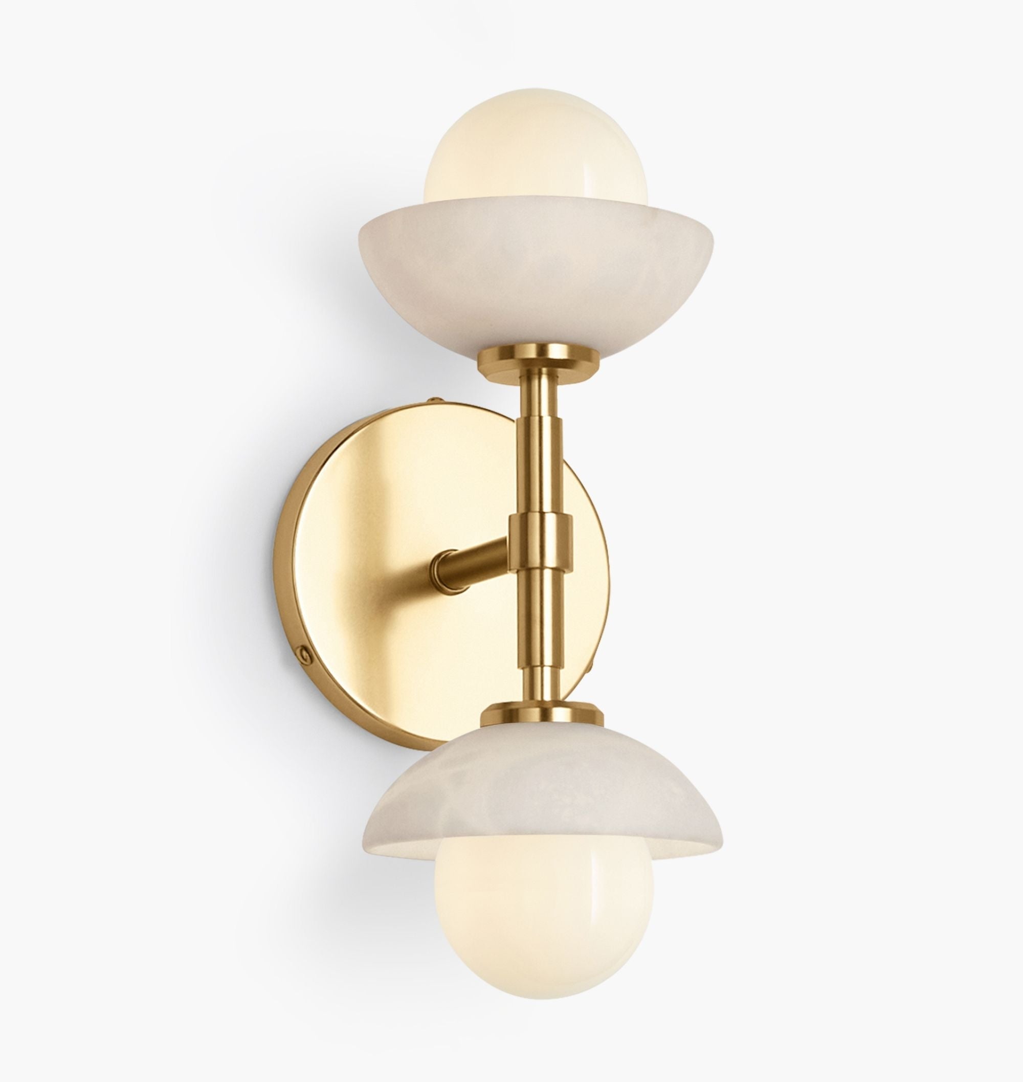 Alabaster Shade Greenwich Linear Wall Sconce-Briglighting