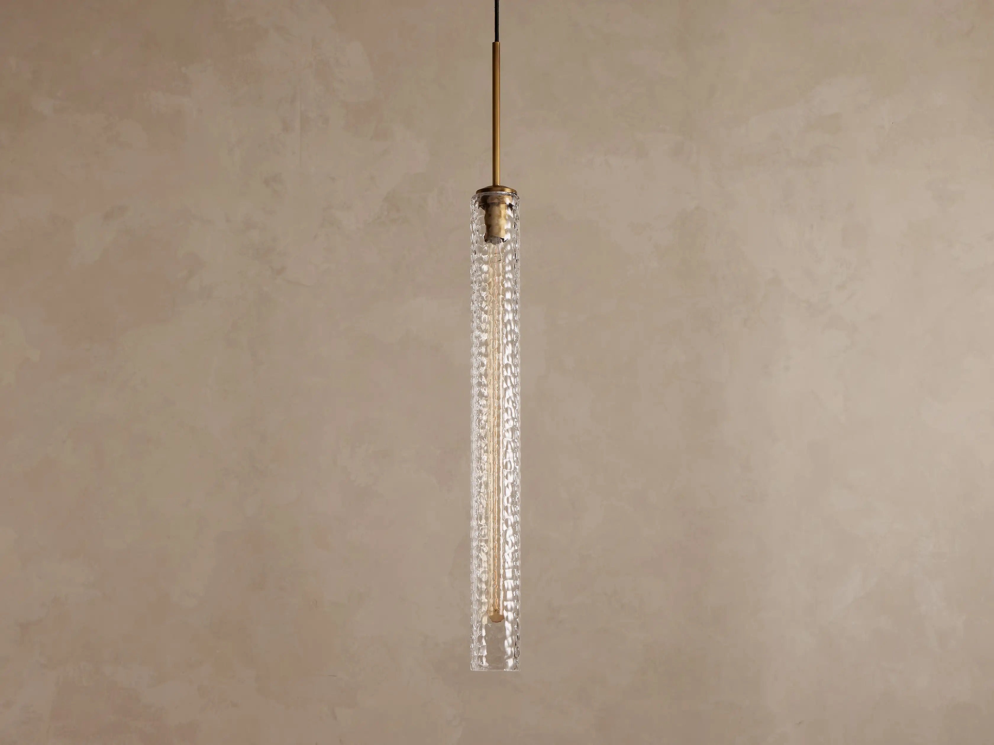 Colleena Hammered Glass Pendant