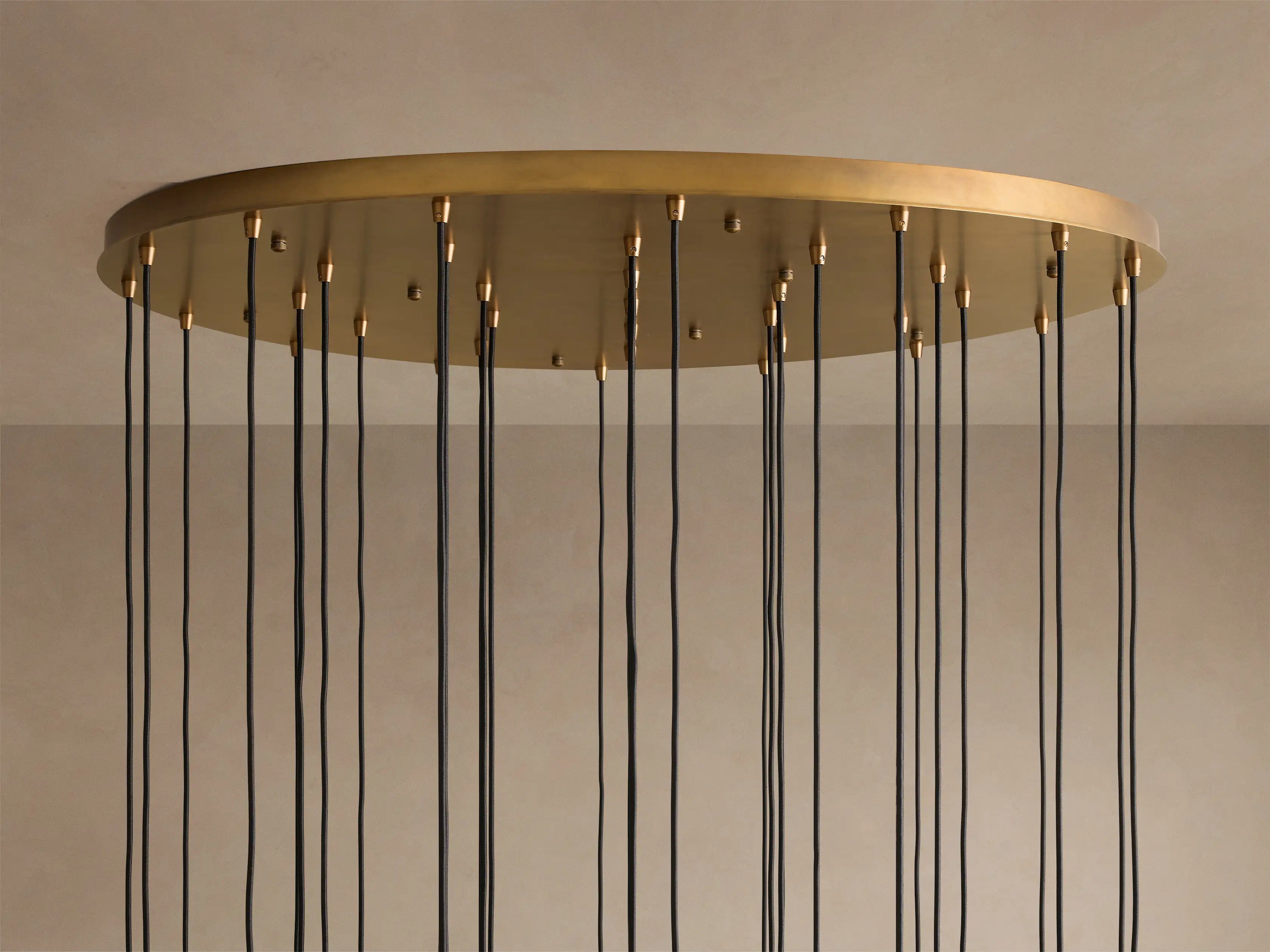 Colleena Hammered Glass Round Chandelier