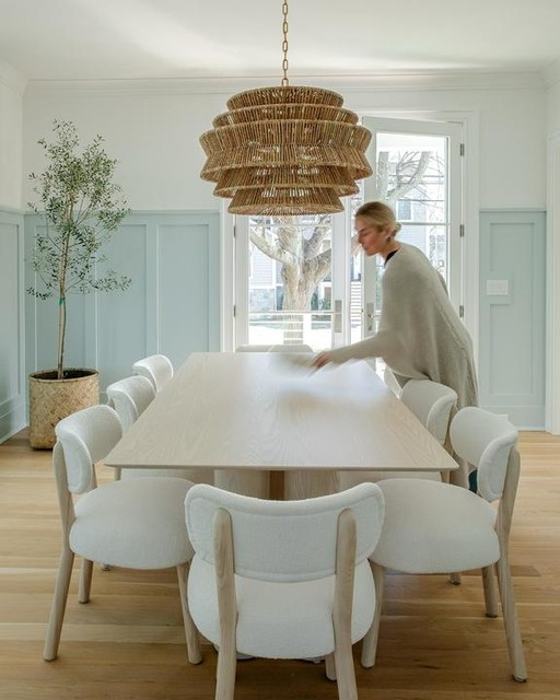 Antigua Drum Rattan Chandelier-Chandelier-Briglighting