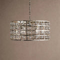 La Caged Round Chandelier 6/8/12 Light - 6-LightSilver ClayBriglighting