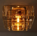 Lacour Amber Glass Flushmount