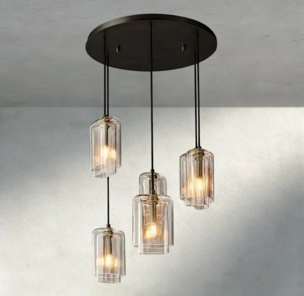 Lacour Clear Glass Cluster Chandelier