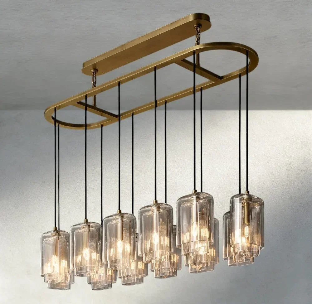 Lacour Clear Glass Linear Chandelier
