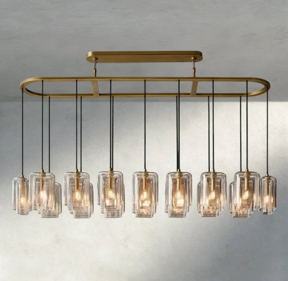 Lacour Clear Glass Linear Chandelier
