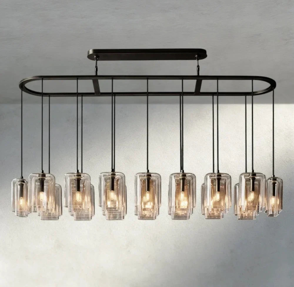 Lacour Clear Glass Linear Chandelier
