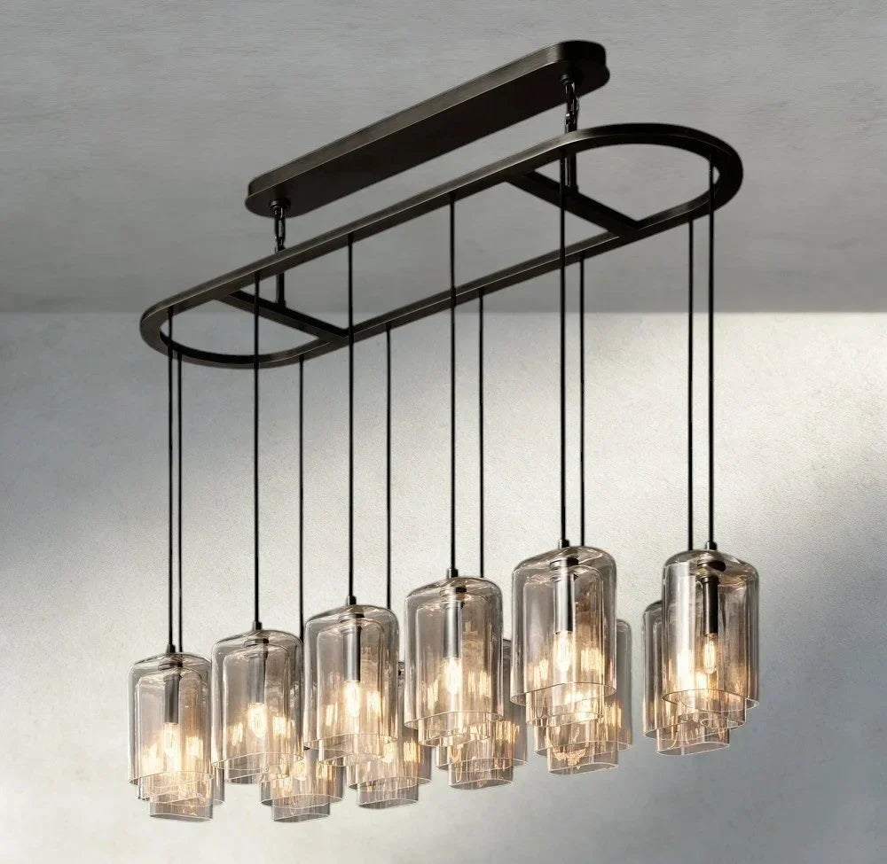 Lacour Clear Glass Linear Chandelier