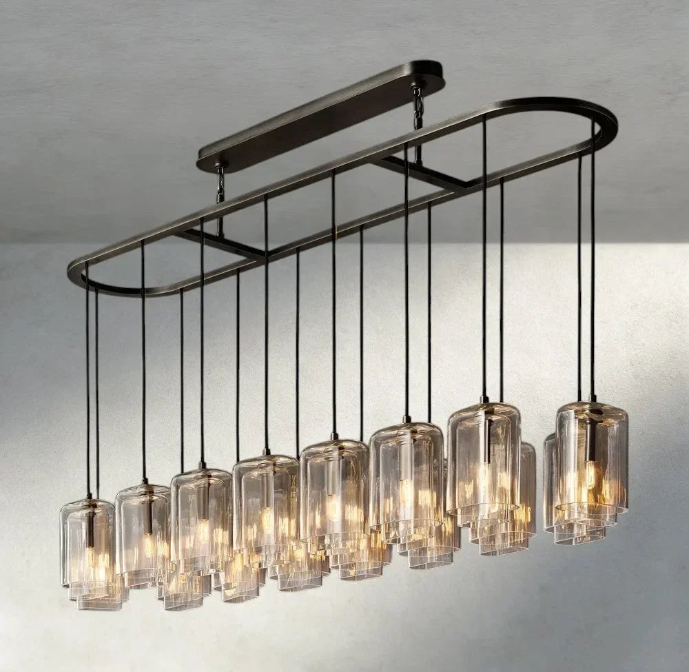 Lacour Clear Glass Linear Chandelier