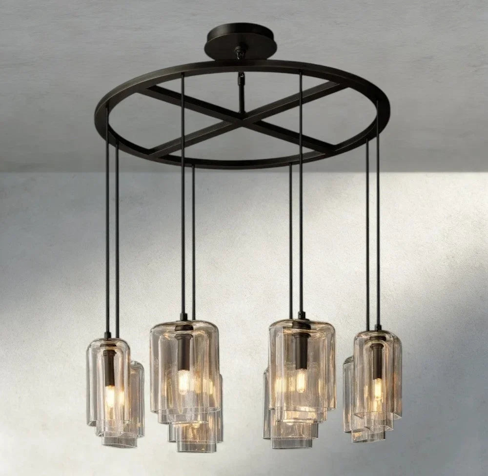 Lacour Clear Glass Round Chandelier