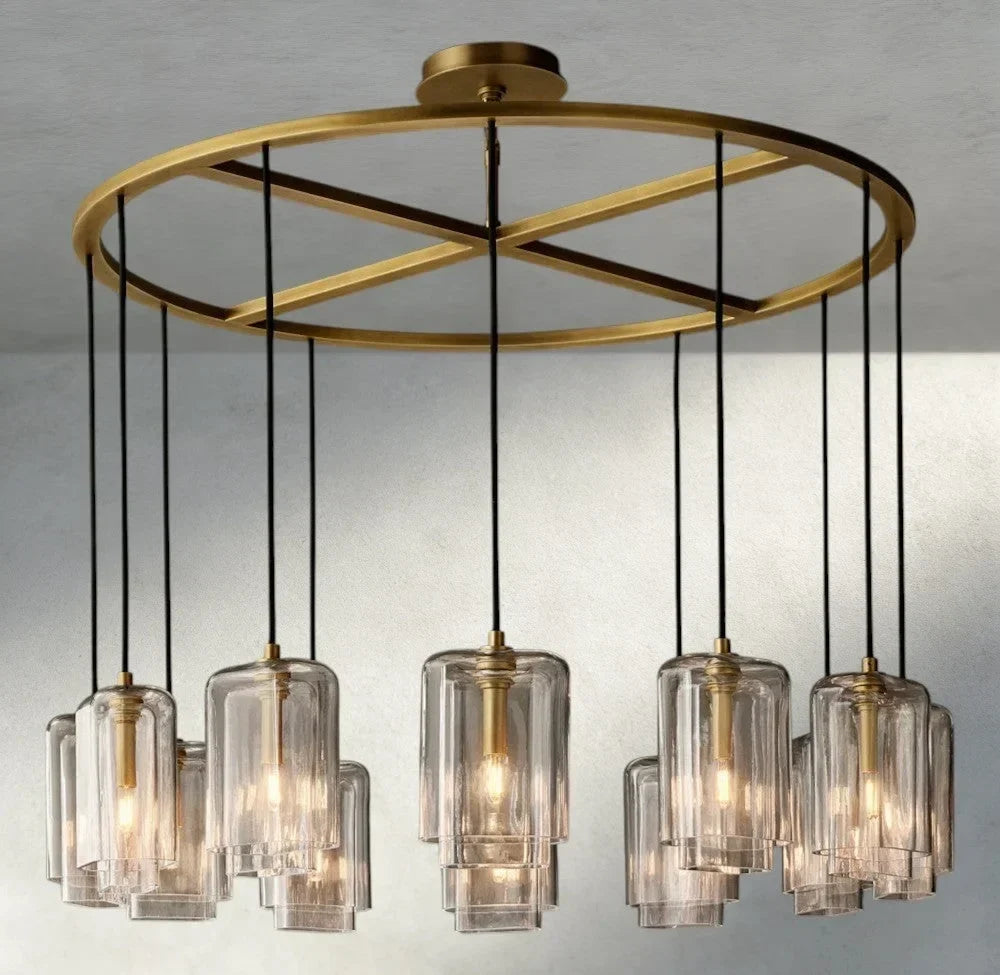 Lacour Clear Glass Round Chandelier
