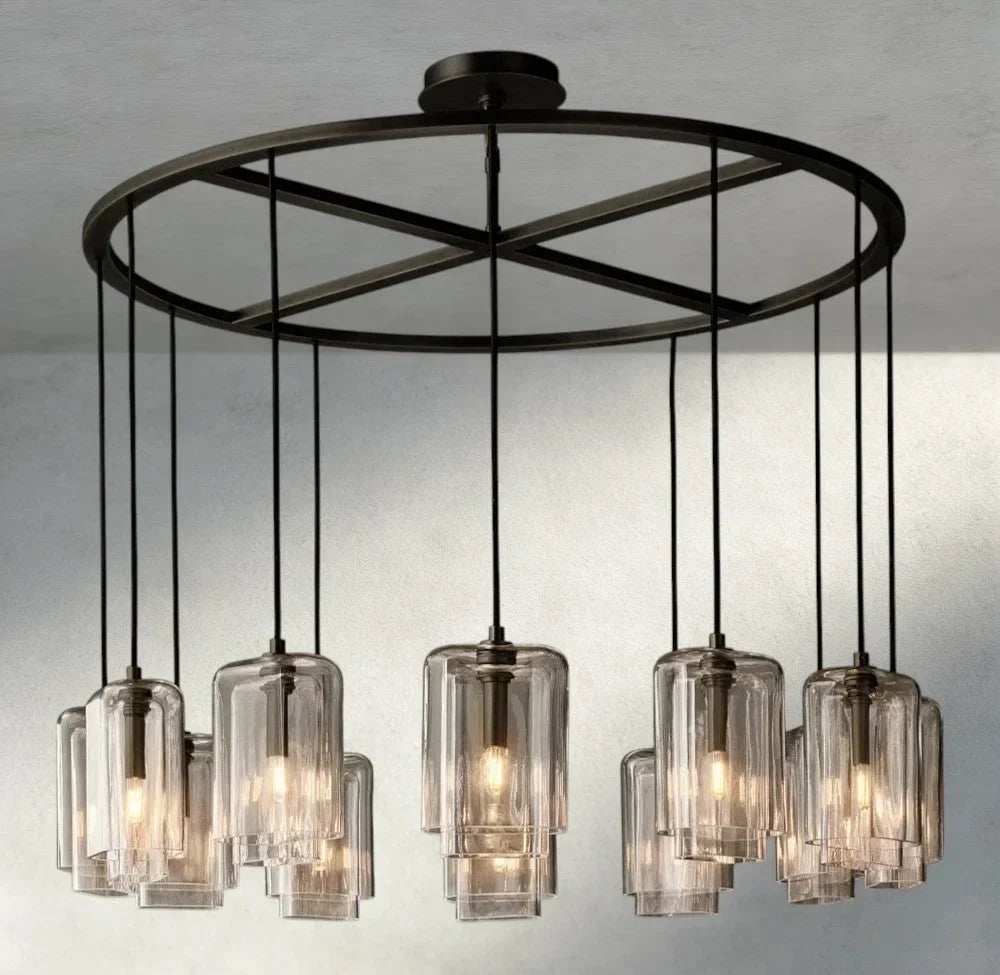 Lacour Clear Glass Round Chandelier