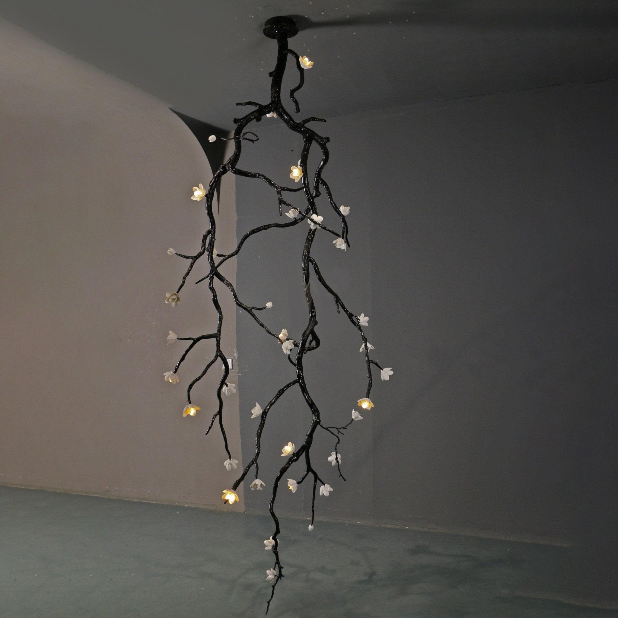 Large Long Branch Flower Chandelier-Briglighting