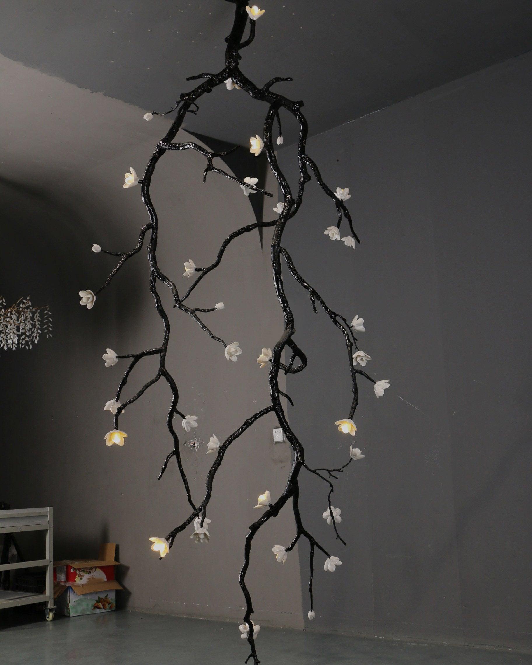 Large Long Branch Flower Chandelier-Briglighting
