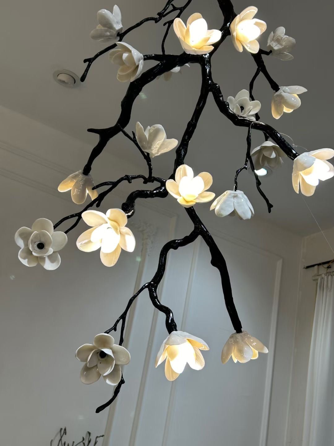 Large Long Branch Flower Chandelier-Briglighting