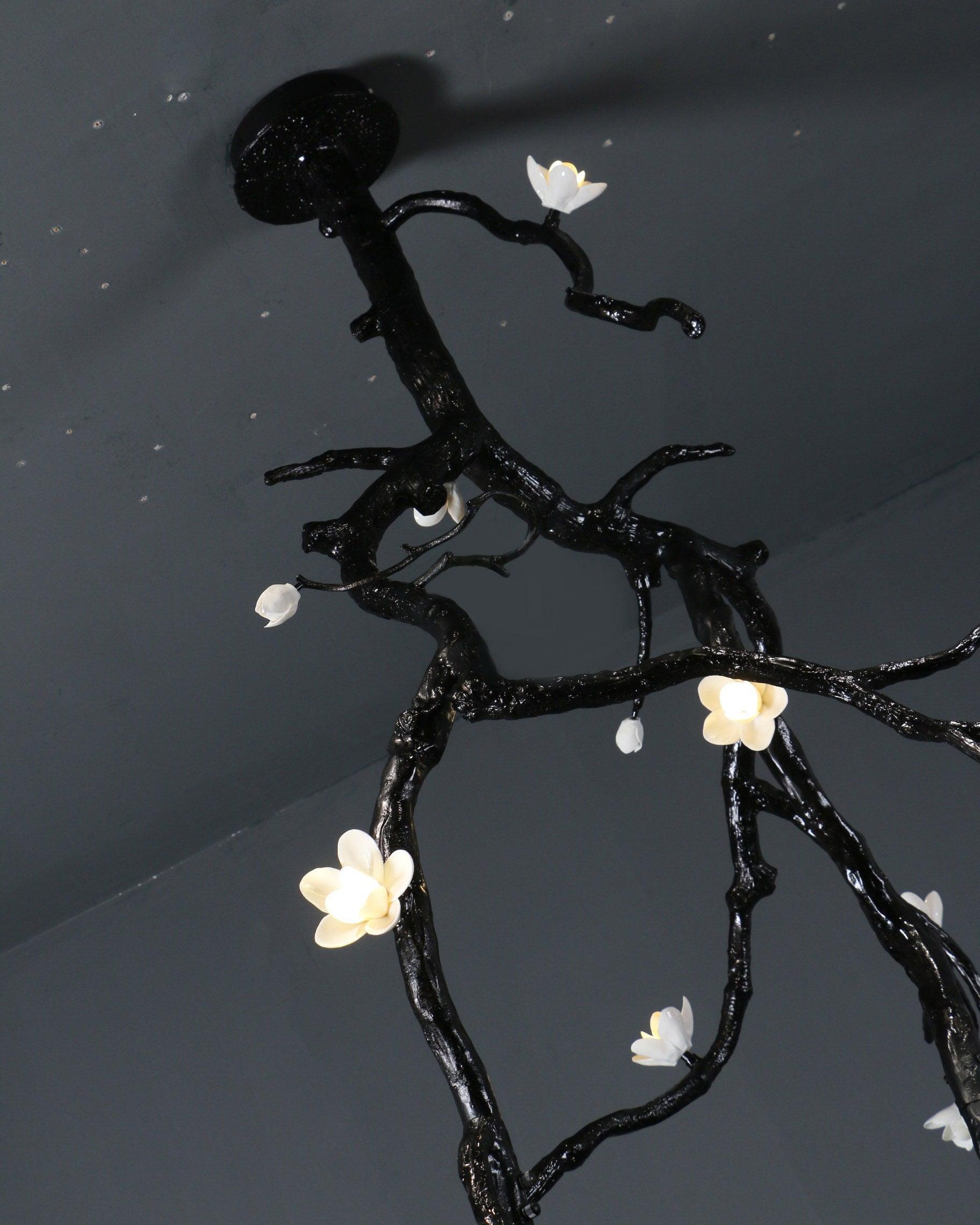 Large Long Branch Flower Chandelier-Briglighting